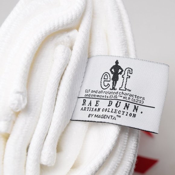 Rae Dunn Elf Cotton Headed Ninny Muggins Hand Towels Set of 2 New Cotton White - Picture 12 of 13